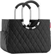 Einkaufskorb loopshopper L Kunstfaser rhombus black