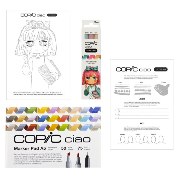 4013695268217 - Ciao Vibrant Palette Starter Layoutmarker-Set farbsortiert 10 + 60 mm 1 Set 4013695268217 Copic 4013695268217 - Ciao Vibrant Palette Starter Layoutmarker-Set farbsortiert 10 + 60 mm 1 Set 4013695268217 Copic