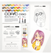 Ciao Sunset Palette Starter Layoutmarker-Set farbsortiert 1,0 + 6,0 mm, 1 Set