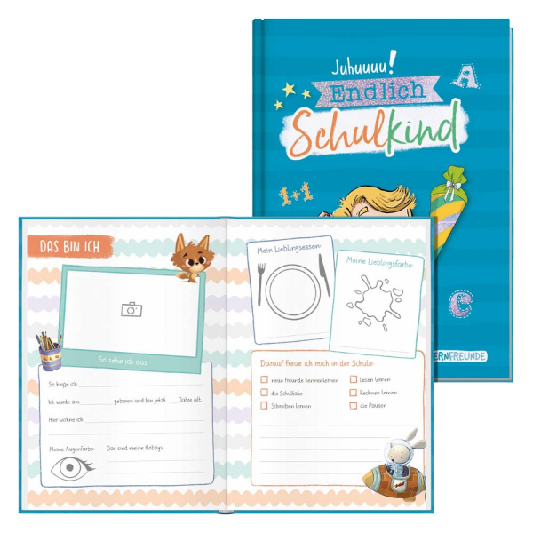 4029357101402 - Verlag Freundebuch Endlich Schulkind DIN A5 liniert blau Hardcover 48 Seiten 4029357101402 Häfft 4029357101402 - Verlag Freundebuch Endlich Schulkind DIN A5 liniert blau Hardcover 48 Seiten 4029357101402 Häfft