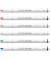 acrea Vivid Layoutmarker-Set farbsortiert 0,8 mm