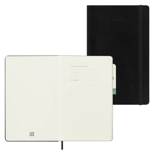 8056999274726 - Moleskine 12 Monate Wochen Notizkalender 2026 Large A5 1 Wo = 1 Seite rechts linierte Seite Weicher Einband Schwarz 8056999274726 - Moleskine 12 Monate Wochen Notizkalender 2026 Large A5 1 Wo = 1 Seite rechts linierte Seite Weicher Einband Schwarz