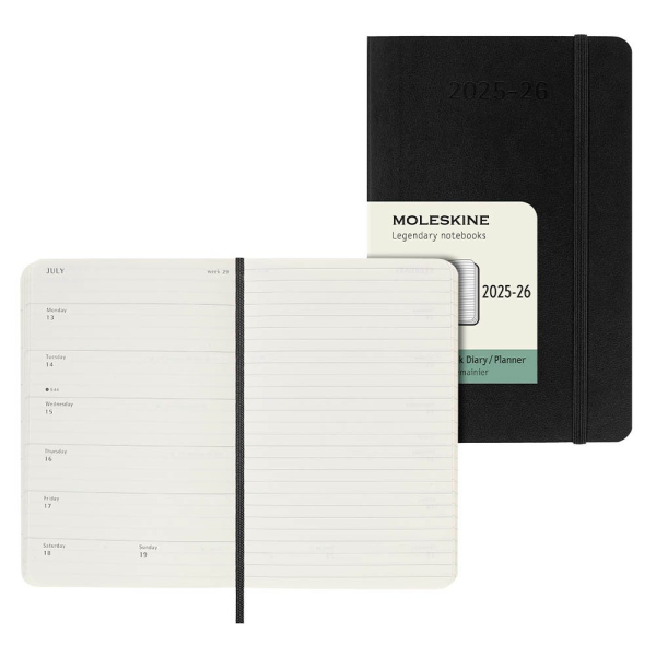 8056999275471 - Moleskine 18 Monate Wochenkalender 2025 2026 P A6 1 Wo = 1 Seite Rechts Linierte Seite Weicher Einband Schwarz 8056999275471 - Moleskine 18 Monate Wochenkalender 2025 2026 P A6 1 Wo = 1 Seite Rechts Linierte Seite Weicher Einband Schwarz