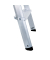Stehleiter 11233 ML, 2x 3 Stufen, silber, Aluminium