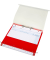 Patienten-Dokumentations-H&auml;ngemappe 2-Ringe Click 2 Station&auml;r rot Boden: 2,5 cm