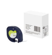 Schriftband WBDMRL91200WT, 12mm x 4m, schwarz/wei&szlig;, 