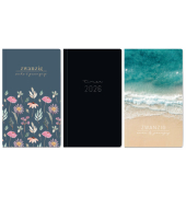 Buchkalender 9945-3, schwarz, 1 Monat / 2 Seiten, 9x16cm (A6+)