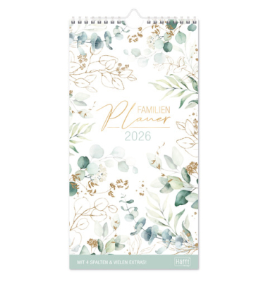 Familienplaner 2026 Blattgold