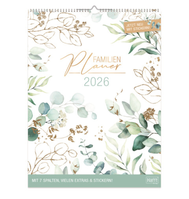 Wandkalender Familienplaner XXL 2026