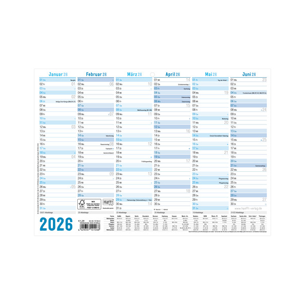 4029357101068 - Tafelkalender 10106-4 4029357101068 Häfft 4029357101068 - Tafelkalender 10106-4 4029357101068 Häfft