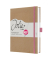 Notizbuch JN843, Jolie Pure Positivity, braun, A5, blanko, 100g, 96 Blatt / 192 Seiten