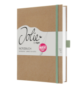 Notizbuch JN841, Jolie Pure Positivity, braun, A5, blanko, 100g, 96 Blatt / 192 Seiten