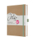 Notizbuch JN841, Jolie Pure Positivity, braun, A5, blanko, 100g, 96 Blatt / 192 Seiten