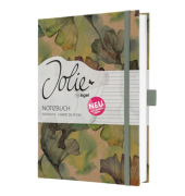 Notizbuch JN857, Jolie Pure Positivity, braun, A5, liniert, 100g, 96 Blatt / 192 Seiten