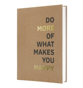 Notizbuch JN805, Jolie Pure Positivity, braun, A5, liniert, 100g, 96 Blatt / 192 Seiten