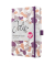 Buchkalender J6359, Jolie, violett, rosa, wei&szlig;, 1 Woche / 2 Seiten, 13,5x20,3cm (A5), 2027