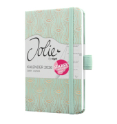 Buchkalender J6356, Jolie, hellblau, 1 Woche / 2 Seiten, 9,5x15cm (A6), 2026
