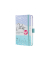 Buchkalender J6346, Jolie, blau, violett, 1 Woche / 2 Seiten, 9,5x15cm (A6), 2026