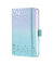Buchkalender J6346, Jolie, blau, violett, 1 Woche / 2 Seiten, 9,5x15cm (A6), 2026