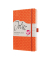 Buchkalender J6119, Jolie, orange, 1 Woche / 2 Seiten, 13,5x20,3cm (A5), 2026