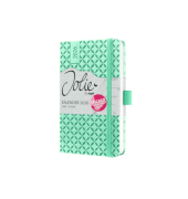 Buchkalender Flair A6 2026 mint green