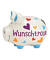 Spardose Schwein (mittel) 10041998 , "bunte Herzen Wunschtraum"