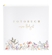 Fotoalbum Hochzeit 08 044, Bl&uuml;tenliebe wei&szlig;, 31x30cm, 60 Seiten