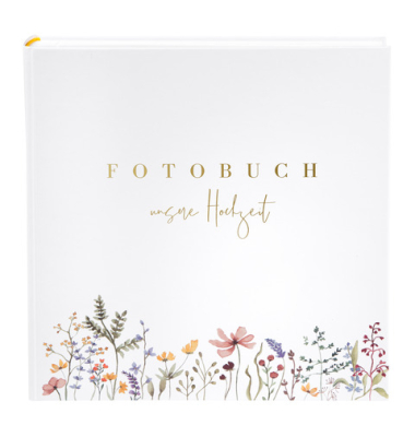 Fotoalbum Hochzeit 08 044, Bl&uuml;tenliebe wei&szlig;, 31x30cm, 60 Seiten