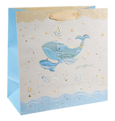Geschenktragetasche Blue Whale