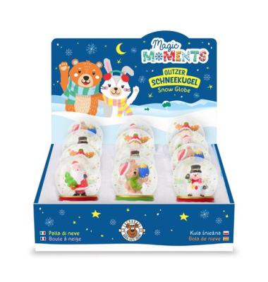 Weihn.Schneekugel Magic Moments sortiert