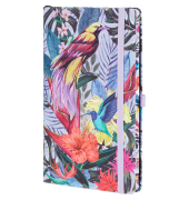 Notizbuch 0QOBIE-001, Eden Paradise, bunt, A5, gepunktet, 80g, 96 Blatt / 192 Seiten