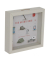 Spardose m. Glasfront grau