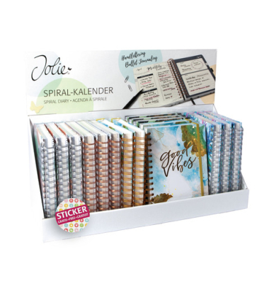 Spiralbuchkalender A5 2026 sortiert