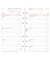 Kalendereinlage 50256, Wochenplan, 1 Woche / 2 Seiten,  (Midi (9,6x17,2cm)), 2026