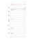 Kalendereinlage 50256, Wochenplan, 1 Woche / 2 Seiten,  (Midi (9,6x17,2cm)), 2026