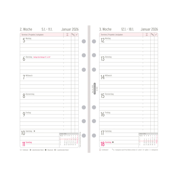 4004182088555 - Kalendereinlage 50556 in Zeilen eine Woche   eine Seite  (Midi (96x172cm)) 4004182088555 Chronoplan