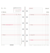 Kalendereinlage 50616, Wochenplan, 1 Woche / 2 Seiten,  (Mini (7,9x12,5cm)), 2026