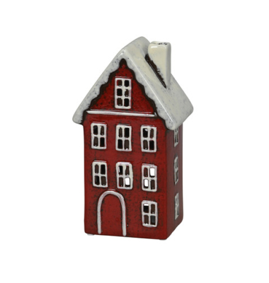 Windlicht 672029000449 Haus steinzeug 11,5x9,5x20,5cm (BxTxH) 