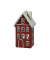 Windlicht 672029000449 Haus steinzeug 11,5x9,5x20,5cm (BxTxH) 
