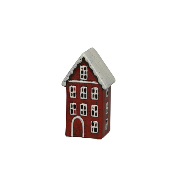 4 Stück Alpedia Windlicht 672030000449 Haus steinzeug 8x7x15cm  4060706237298 Alpedia