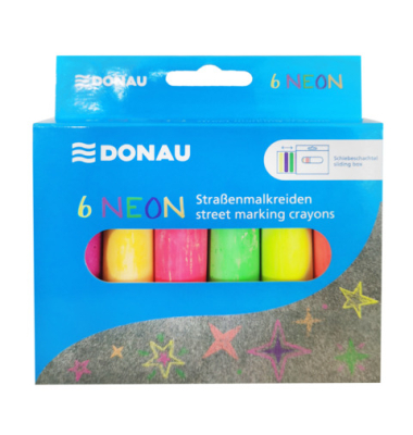 Stra&szlig;enmalkreide, 4510002-99, neon sortiert
