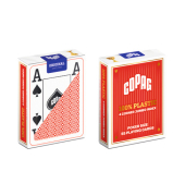 Spielkarten Poker Jumbo Face rot