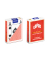 Spielkarten Poker Jumbo Face rot