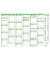 Tischkalender 2026 B4 quer grün