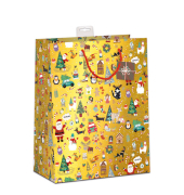 Geschenktasche 7522-2511-J, Weihnachten, mit Tragekordel / Geschenkanh&auml;nger, Kind, 45cm x 33cm