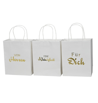 Geschenktasche 671019025108, mit Aufschrift, 25cm x 250mm