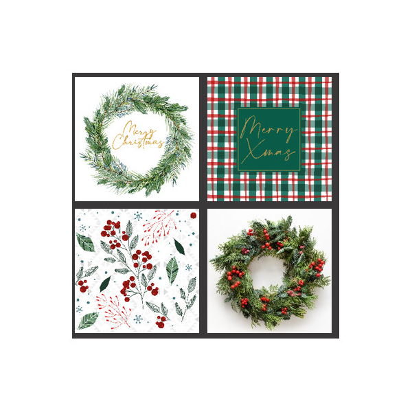 24 Stück PaperDesign Weihnachtsservietten 29986 / Xmas 2, 3-lagig, 33x33cm  PaperDesign 20 Stück