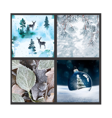 Weihn.Zelltuchserviette 33x33cm Xmas 1