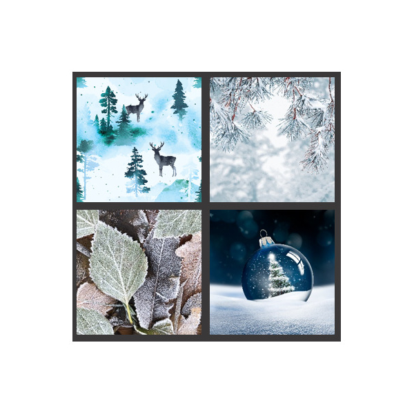 24 Stück PaperDesign Weihnachtsservietten 29985 / Xmas 1, 3-lagig, 33x33cm  PaperDesign 20 Stück