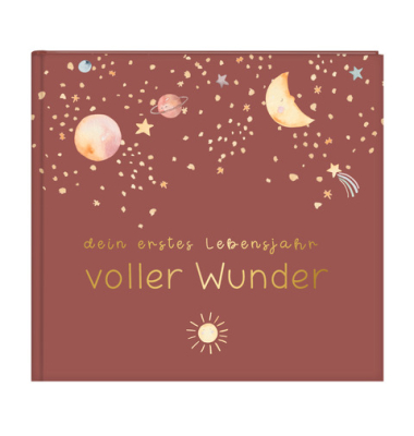 Babytagebuch voller Wunder 50 496, Weltraum, 24,5x22,5cm (BxH), 100 Seiten